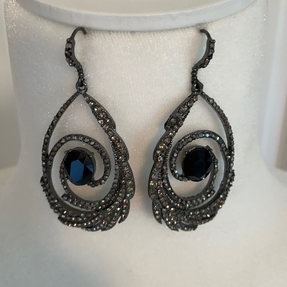 Black Crystal Earrings